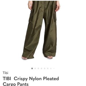 Tibi Stella Crispy Nylon Cargo Pant